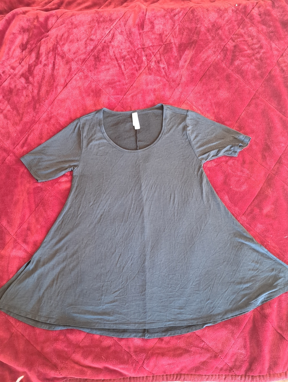 Lularoe Black XXS  TUNIC Top T-shirt  60% Modal